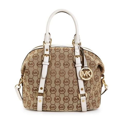 michael kors bedford monogram satchel|Michael Kors Monogram Bedford MD Satchel Handbag.